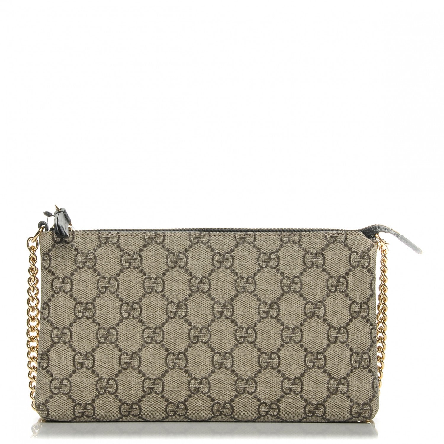 Gucci GG Supreme Monogram Wrist Wallet Black 1 of 6