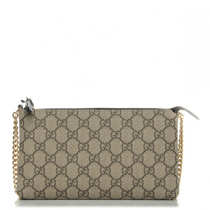 Gucci GG Supreme Monogram Wrist Wallet Black 1 of 6