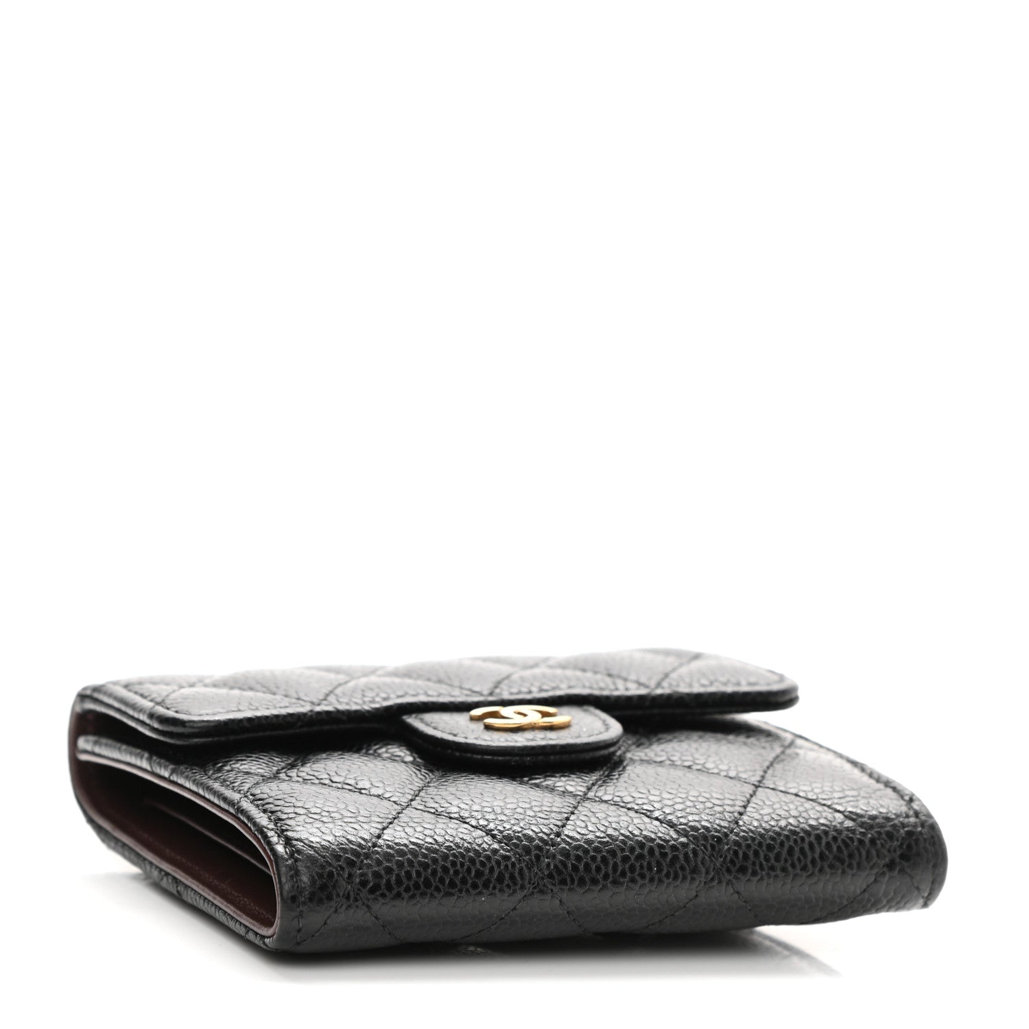 Chanel Caviar Quilted Compact Flap Wallet Black 6 of 18