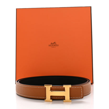 Hermes Swift Epsom 24mm Mini H Belt 90 36 Black Gold 7 of 7