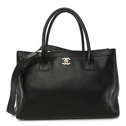 Chanel Calfskin Cerf Executive Shopper Tote Black 1 of 12