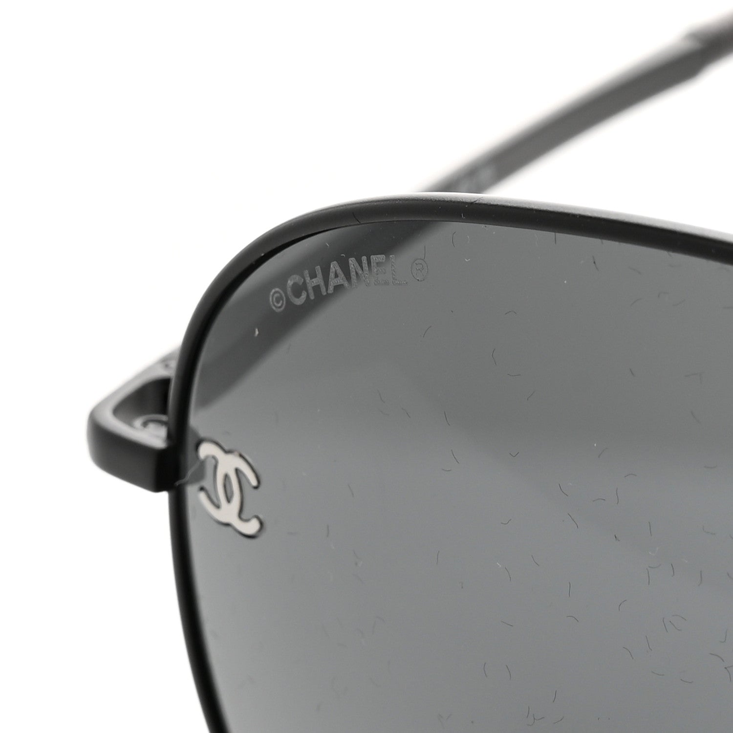 Chanel Aviator CC Sunglasses 4189-T-Q Matte Brown Dark Grey 7 of 8