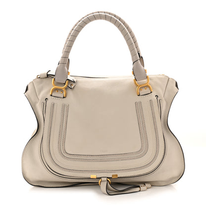 Chloe Calfskin Large Marcie Satchel Dove 1 of 11