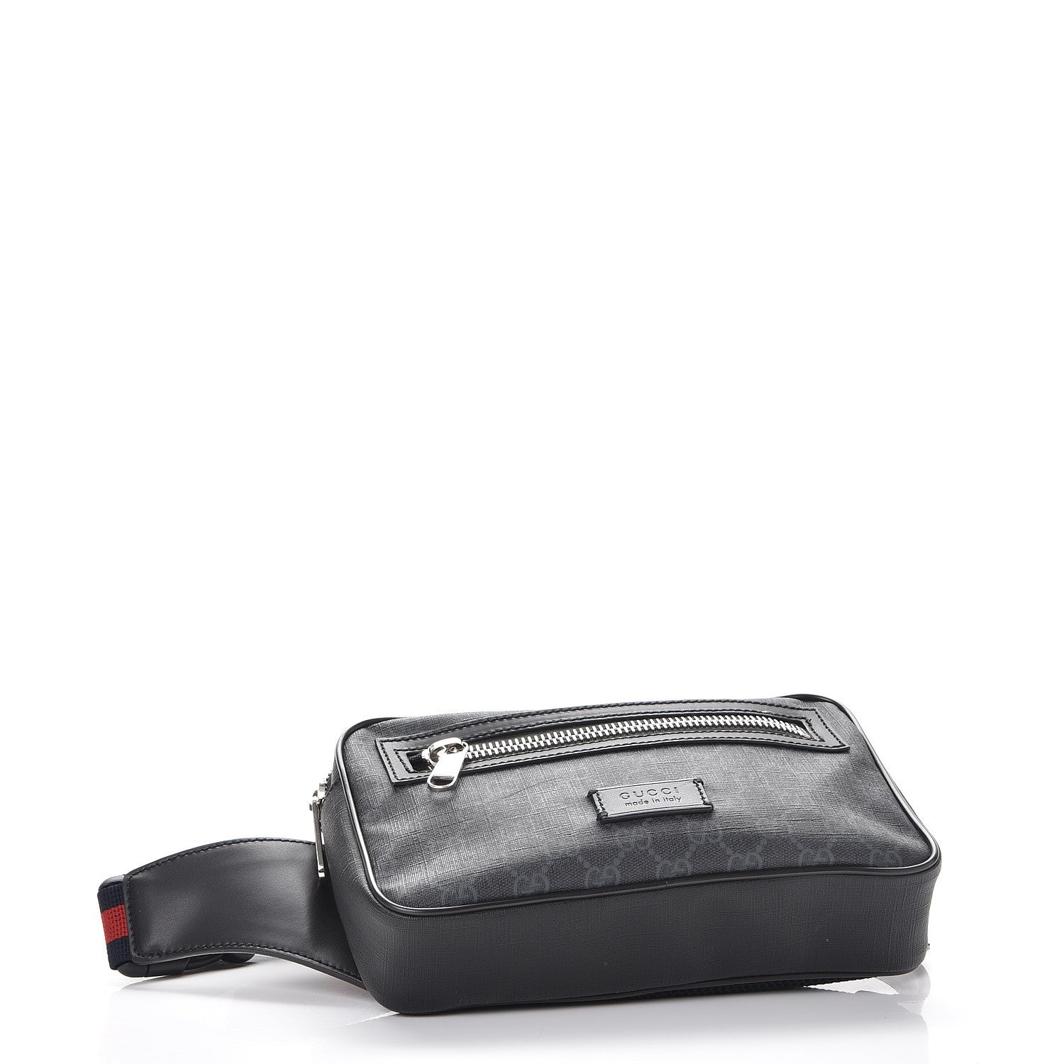 Gucci Soft GG Supreme Monogram Web Belt Bag Black Grey 5 of 8