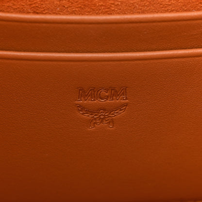MCM Visetos Small Patricia Saddle Bag Cognac 6 of 11