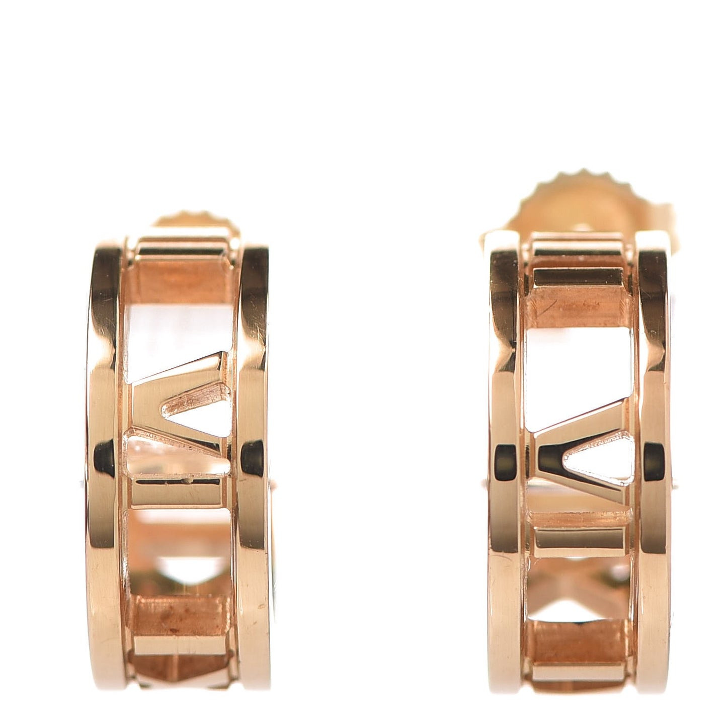 18K Yellow Gold Mini Atlas Hoop Earrings