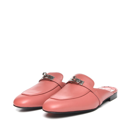Hermes Calfskin Oz Mules 39 Rouge Blush 2 of 9
