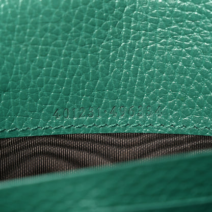 Gucci Calfskin Mini Dionysus Chain Wallet Emerald 7 of 10