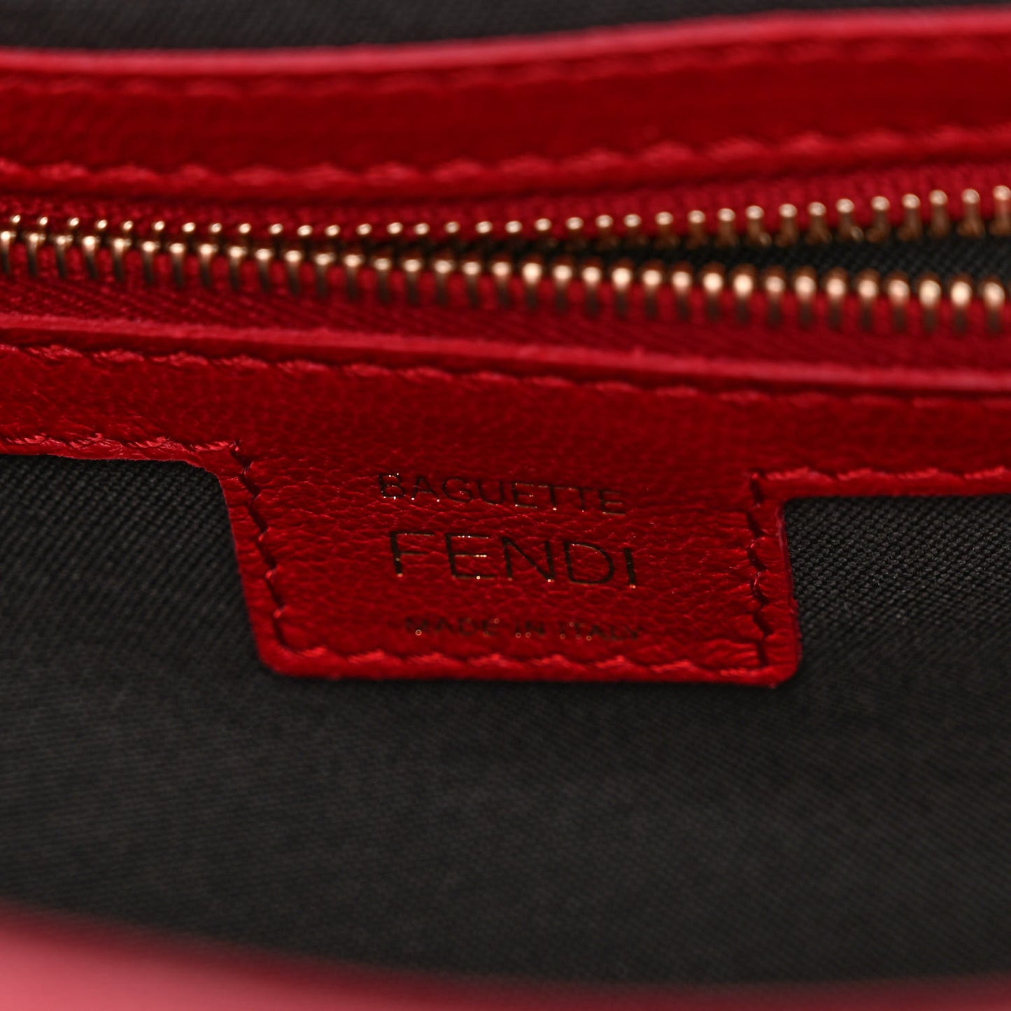 Nappa FF 1974 Embossed Baguette Fragola
