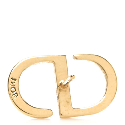 Christian Dior Metal Petit CD Stud Earrings Gold 4 of 4