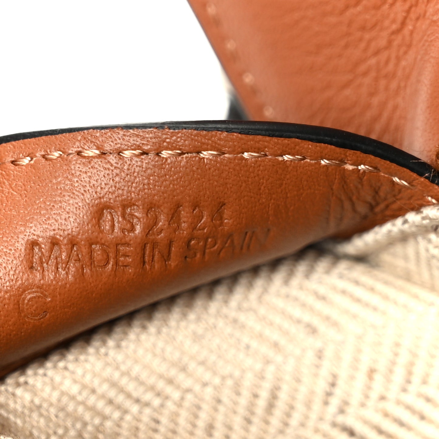 Calfskin Small Puzzle Edge Bag Tan