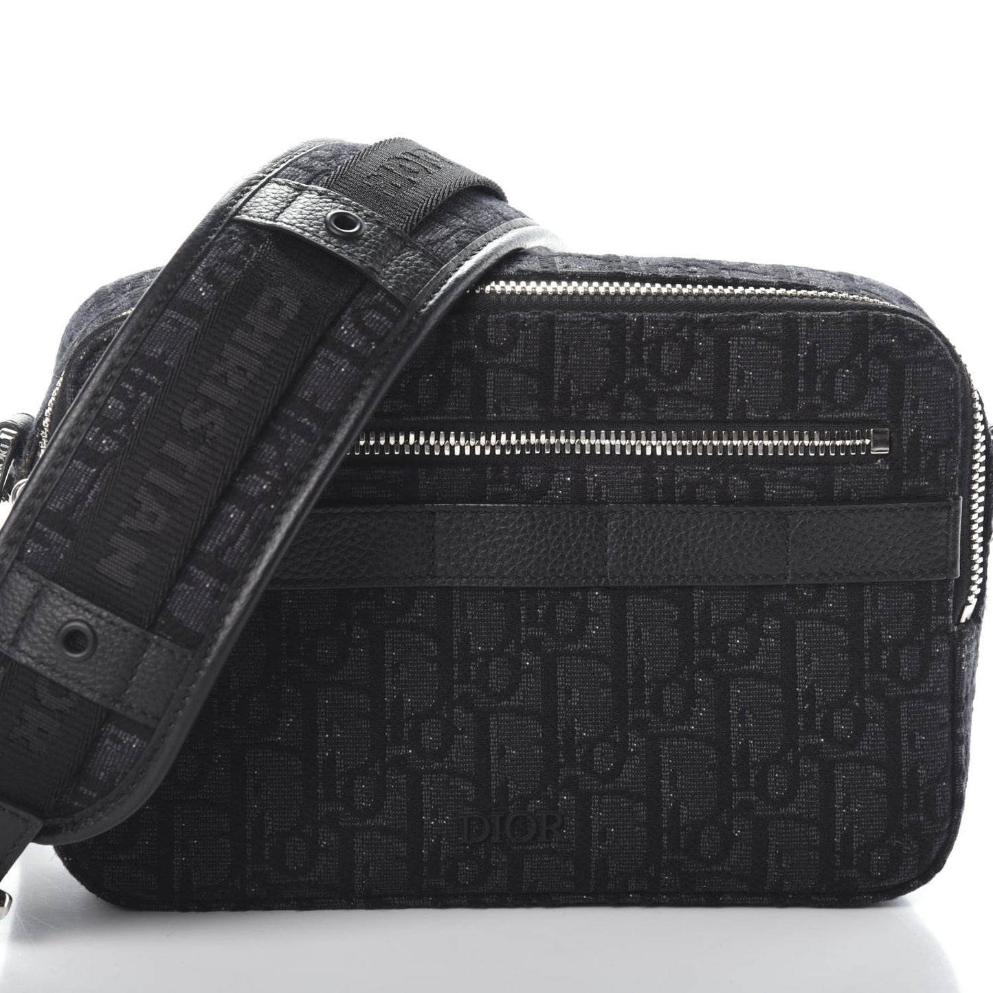 HOMME Oblique Safari Messenger Black