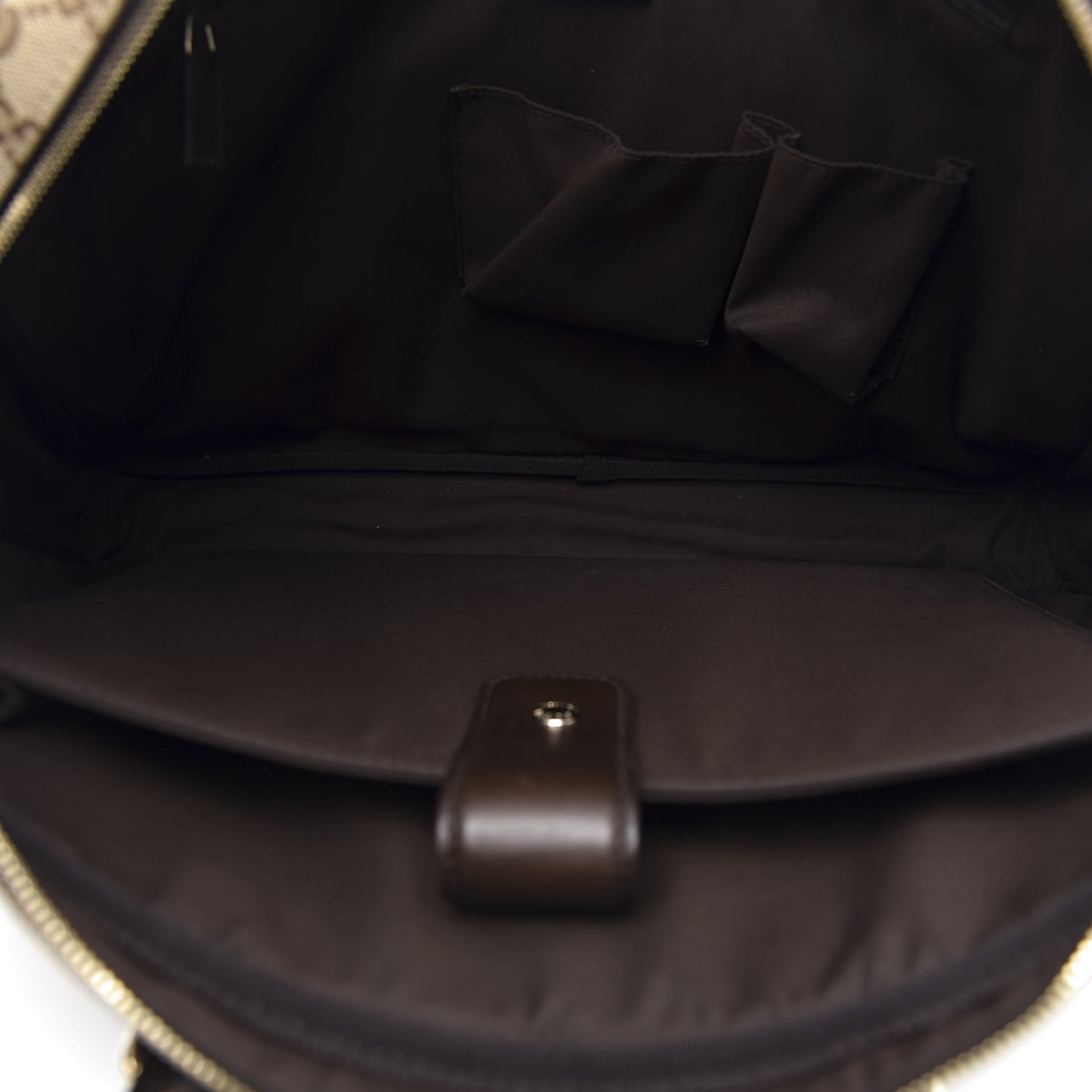 Monogram Web Briefcase Dark Brown