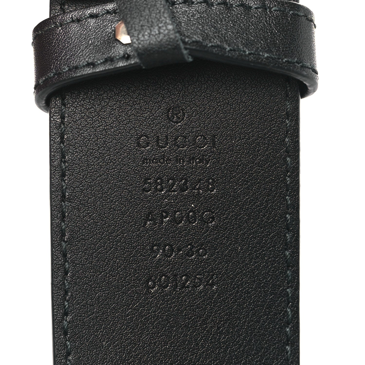 Gucci Moon Calfskin Scales Double G 40mm Belt 90 36 Black 4 of 6