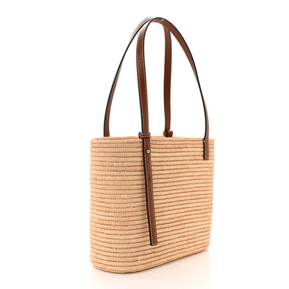 Loewe Raffia Small Square Basket Tote Bag Natural Tan 3 of 9