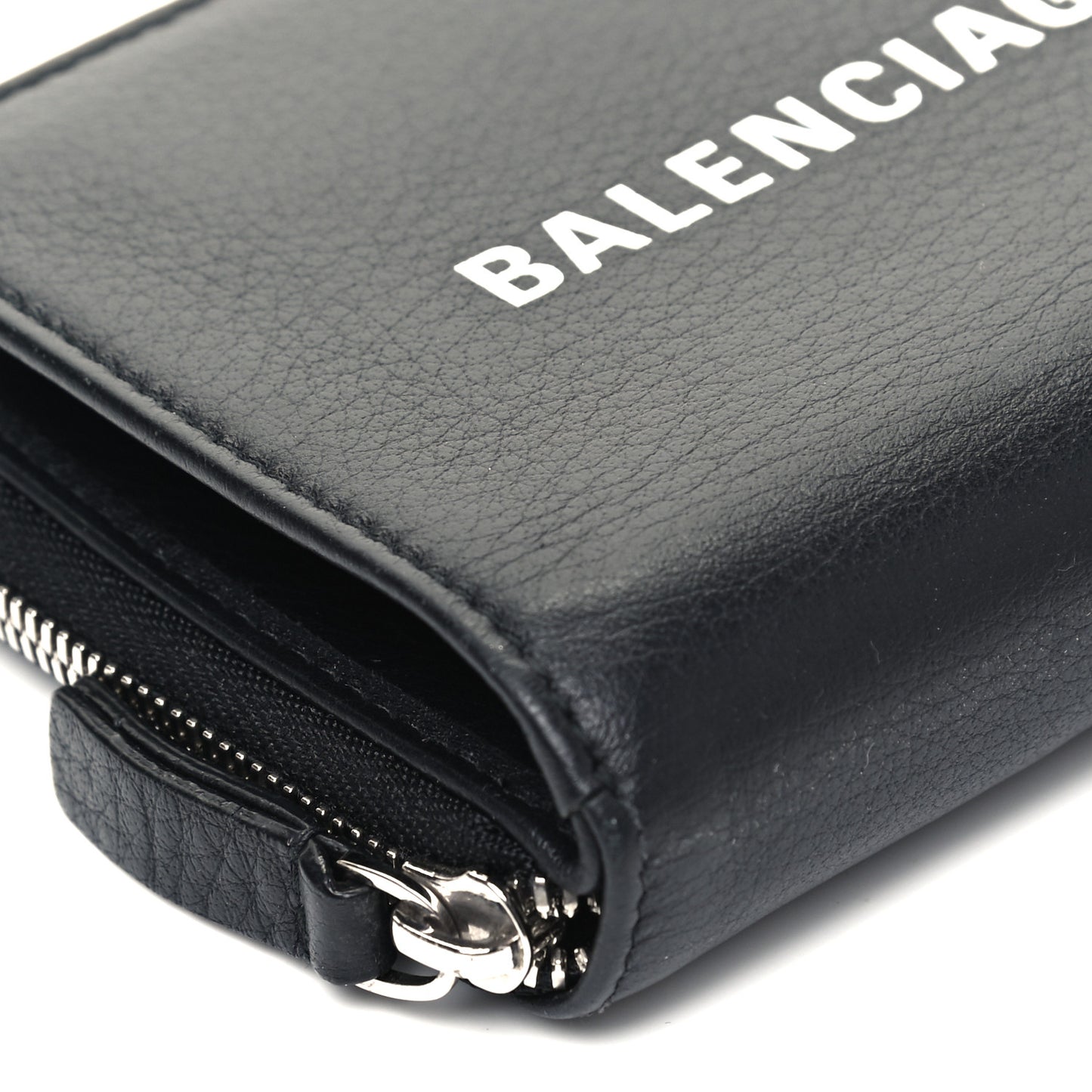 Calfskin Everyday Multi Zip Wallet Black