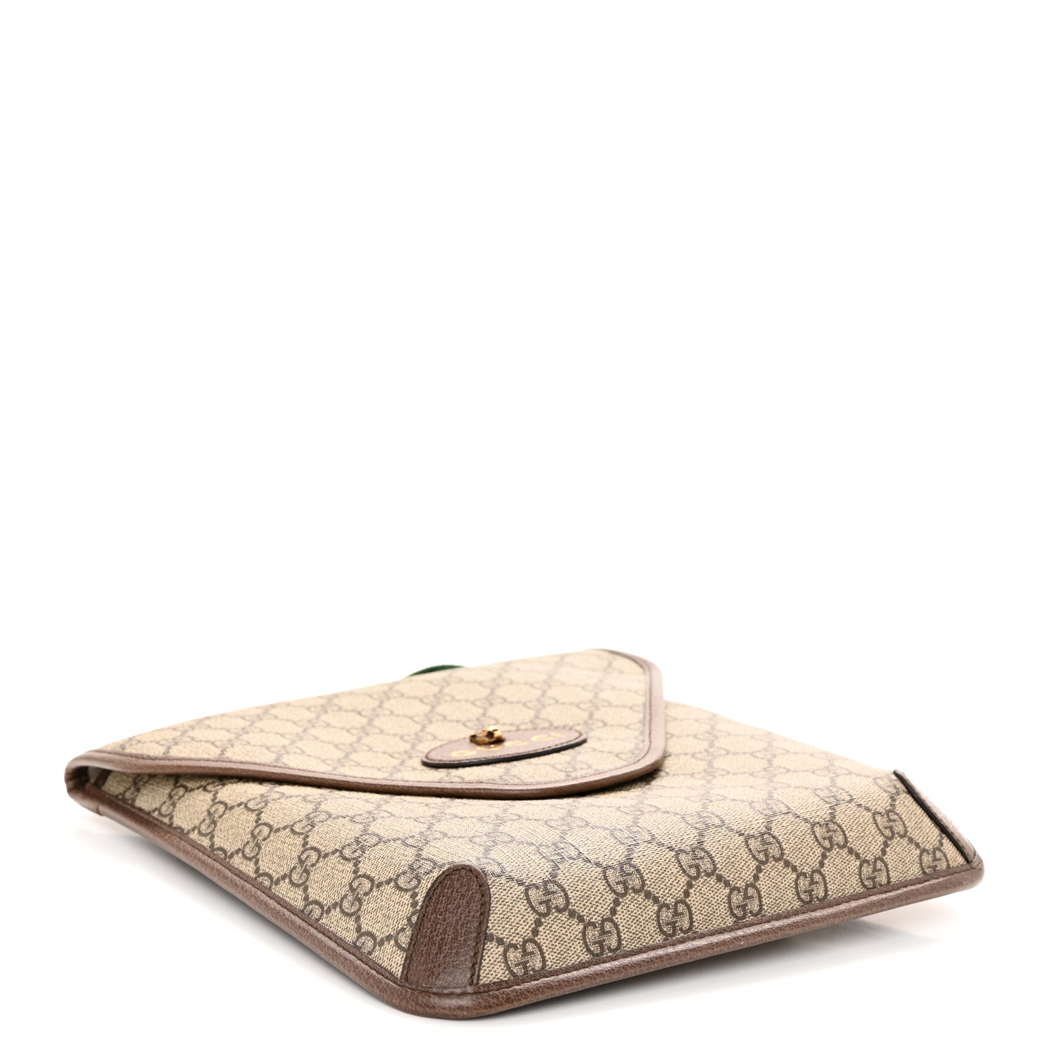 Gucci GG Supreme Monogram Web Medium Neo Vintage Flap Messenger Bag Beige New Acero 3 of 9