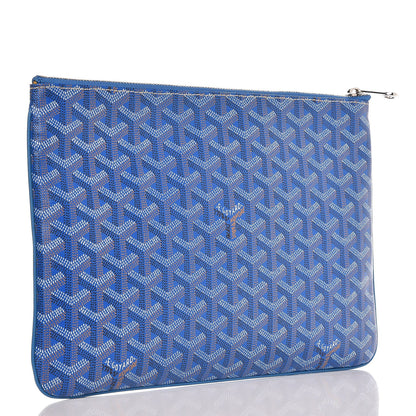 Goyard Goyardine Senat Pochette MM Sky Blue 3 of 8