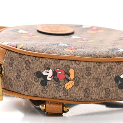Gucci X DISNEY Mini Vintage GG Supreme Monogram Mickey Mouse Round Backpack Beige Vintage Sun Oil 9 of 10