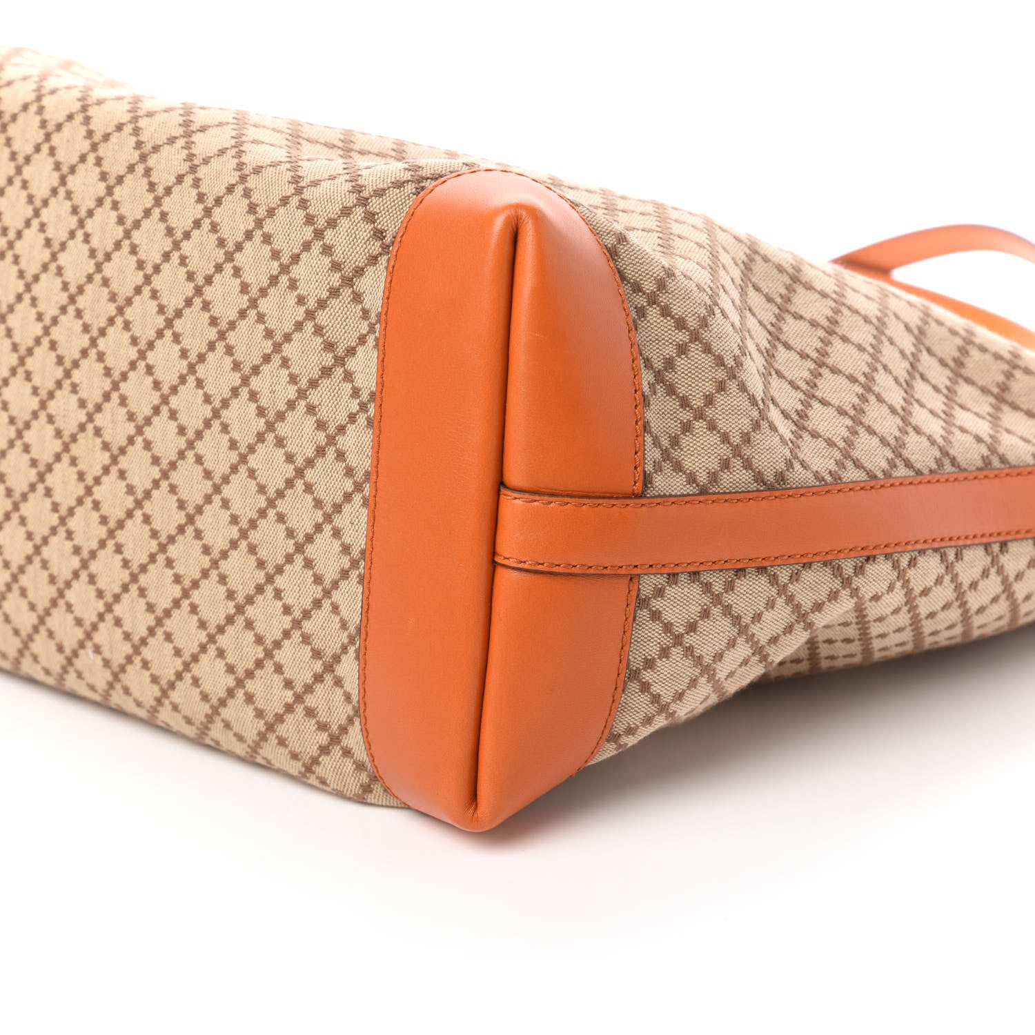 Gucci Diamante Medium Craft Tote Beige Sun Orange 7 of 8