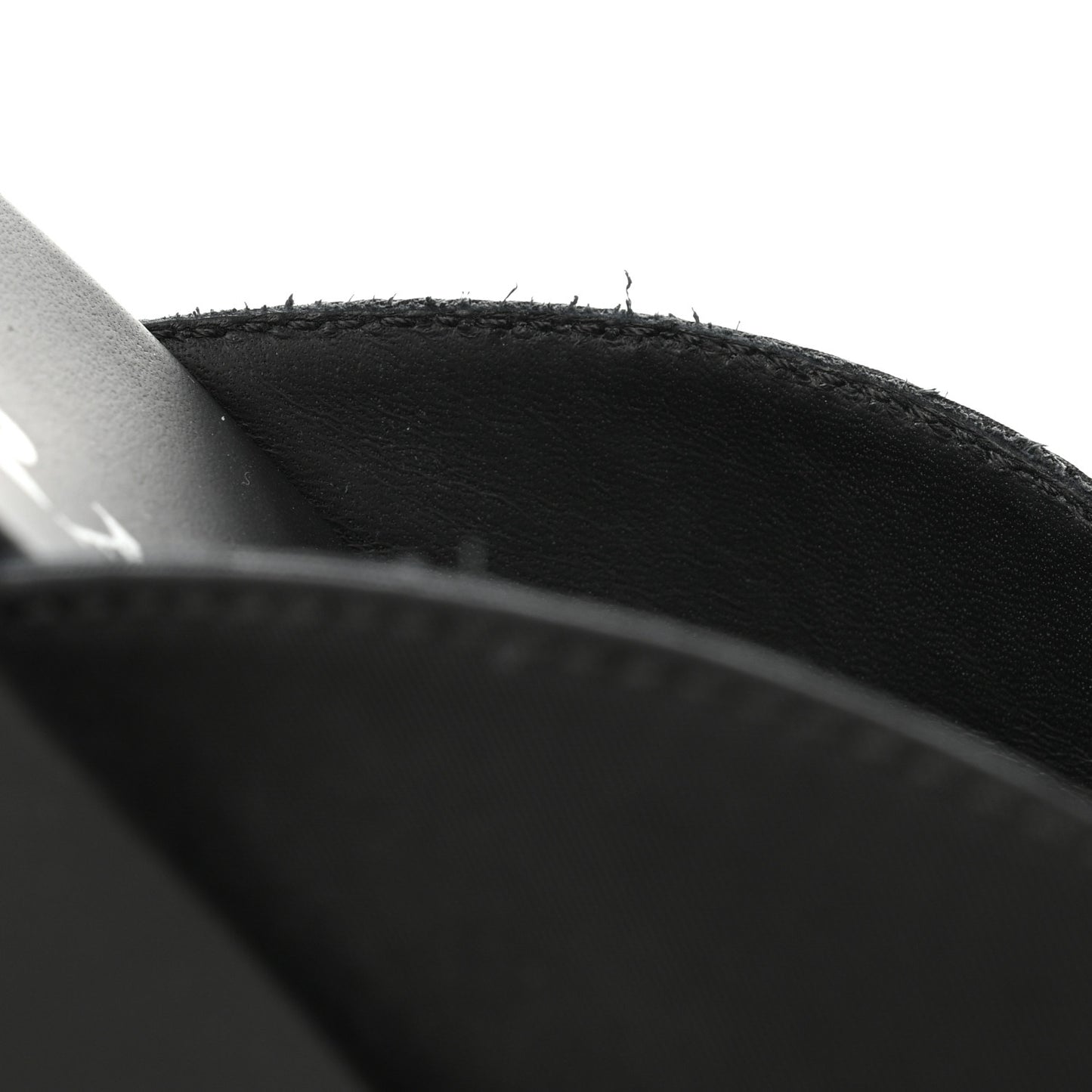 Re-Nylon Gabardine Metal Triangle Logo 40mm Loafer Mules 39.5 Black