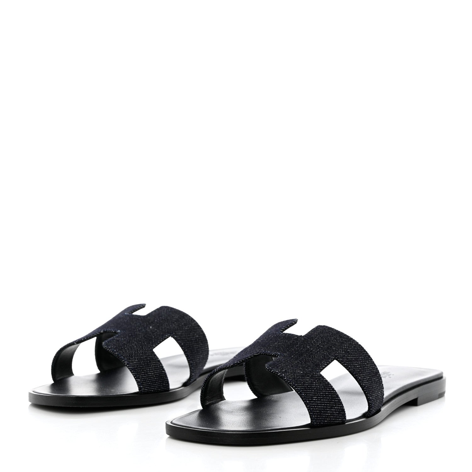 Hermes Denim Oran Sandals 39 Bleu Brut 3 of 9
