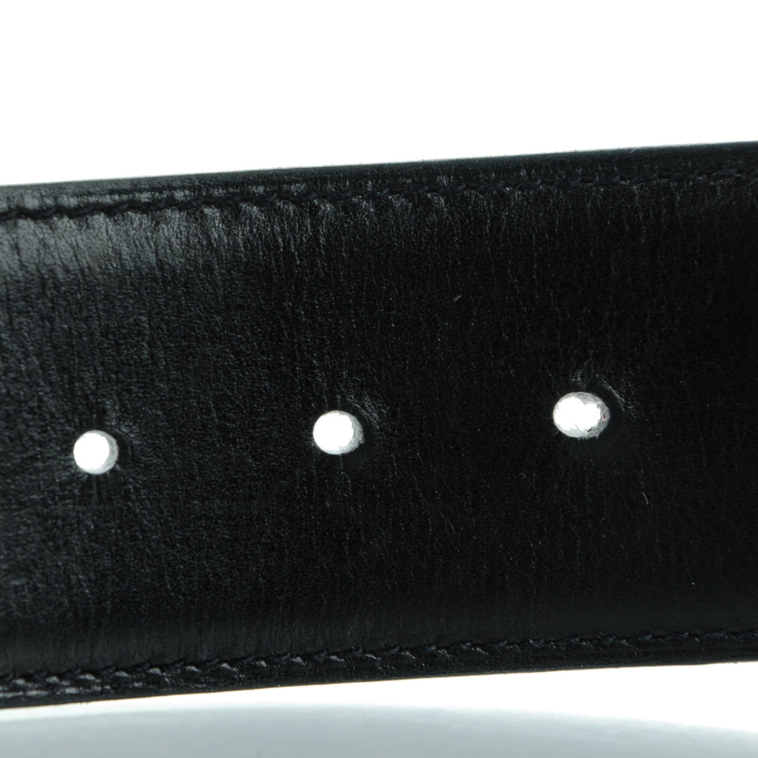Hermes Box Chamonix 42mm Belt Strap 95 Black Natural 3 of 7