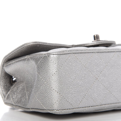 Chanel Metallic Caviar Quilted Mini Rectangular Flap Silver 6 of 10