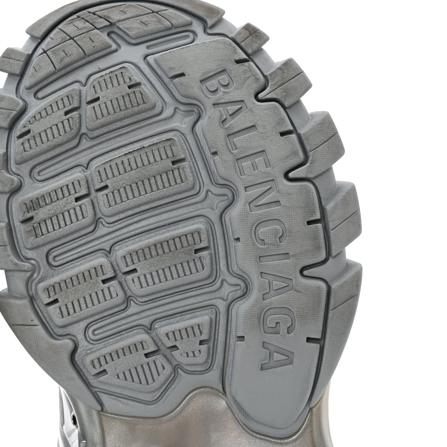 Mesh Nylon Mens Track Sneakers 40 Silver