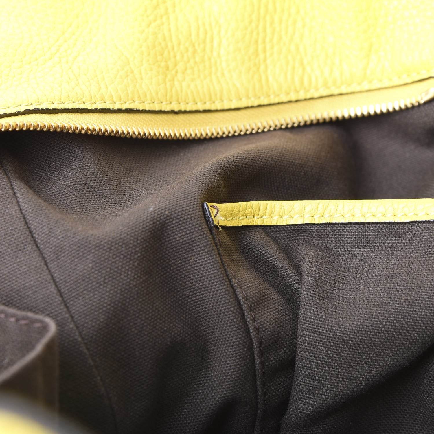 Alexander McQueen Pebbled Calfskin Large Skull Padlock Zip Around Tote Yellow 16 of 16