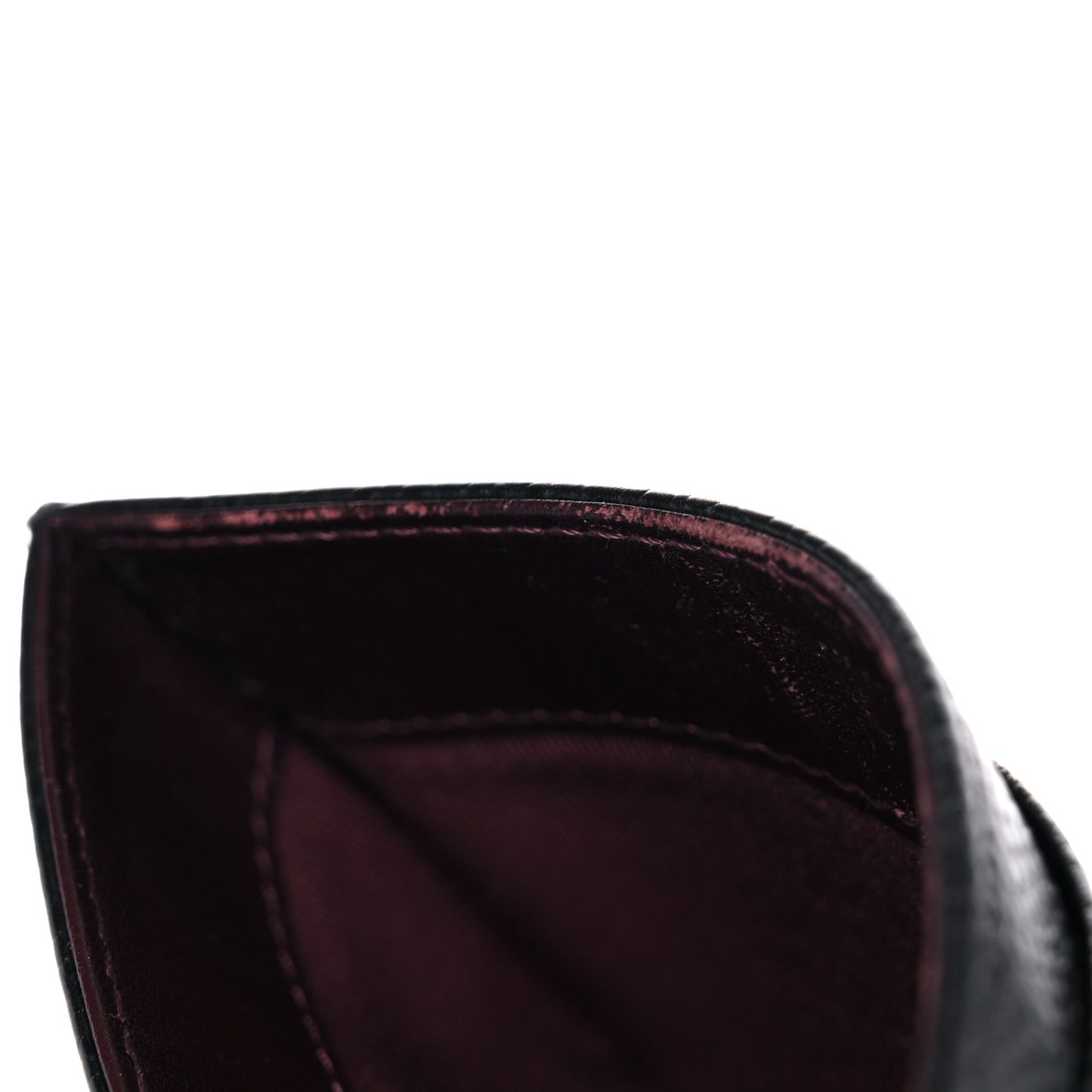 Caviar Quilted Card Holder Black