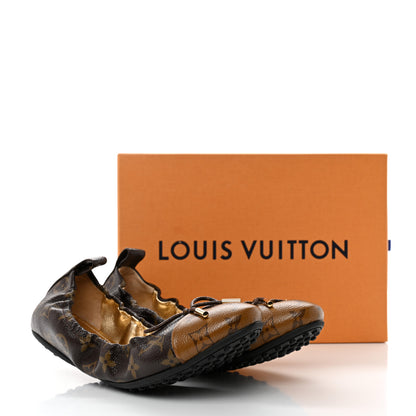 Louis Vuitton Reverse Patent Monogram Flirty Ballerina Flats 41 Black 8 of 8