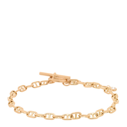 Hermes 18K Yellow Gold Diamond Chaine d'Ancre Enchainee Bracelet ST 2 of 4