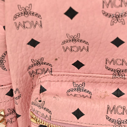 MCM Visetos Medium Side Studs Stark Backpack Soft Pink 12 of 20