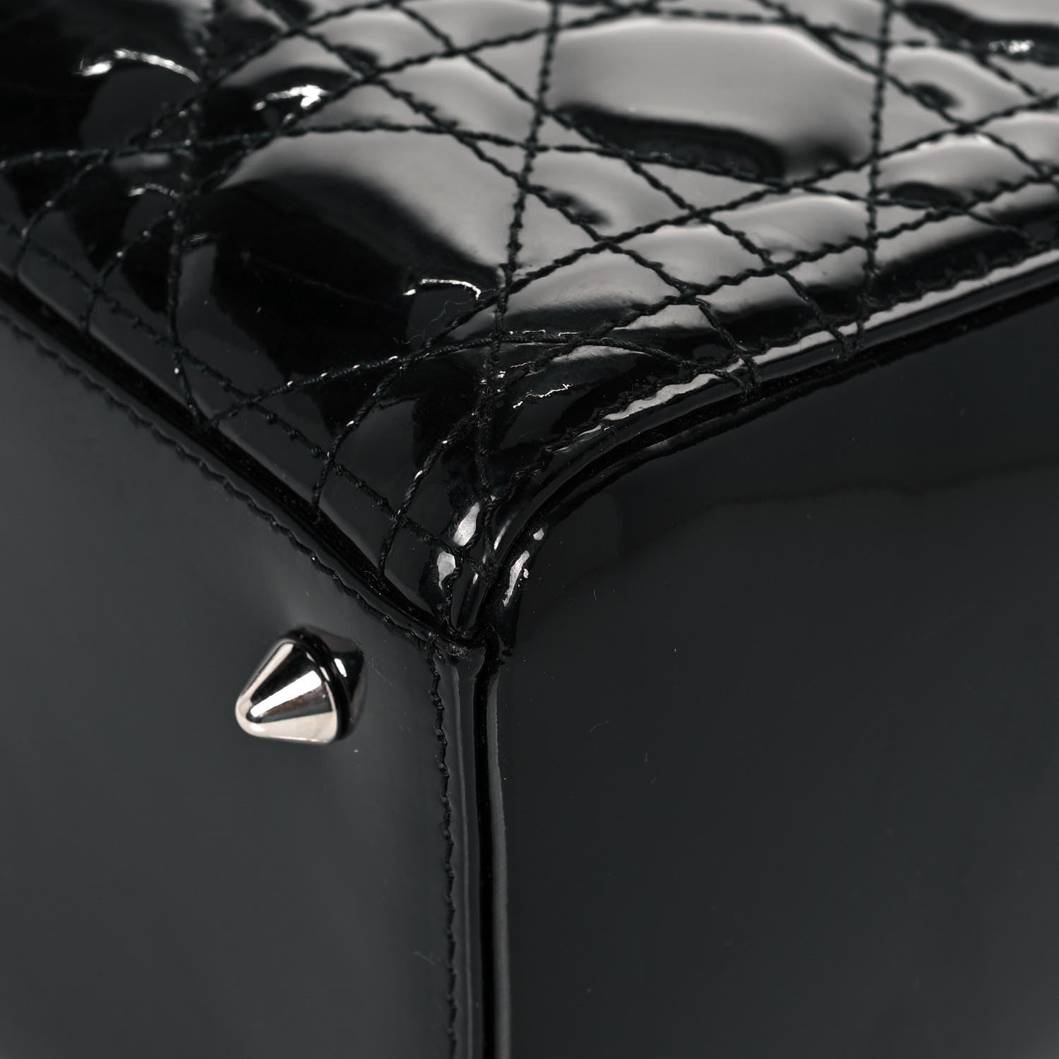 Christian Dior Patent Cannage Medium Lady Dior Black 10 of 13