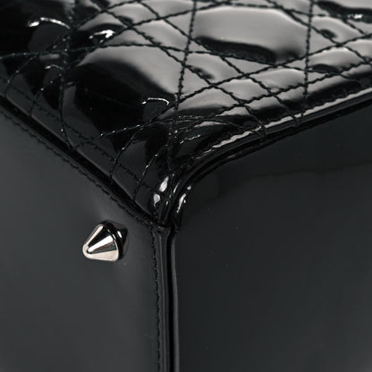 Christian Dior Patent Cannage Medium Lady Dior Black 10 of 13