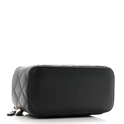 Chanel Caviar Quilted Small Vanity Case With Chain Black 4 of 11