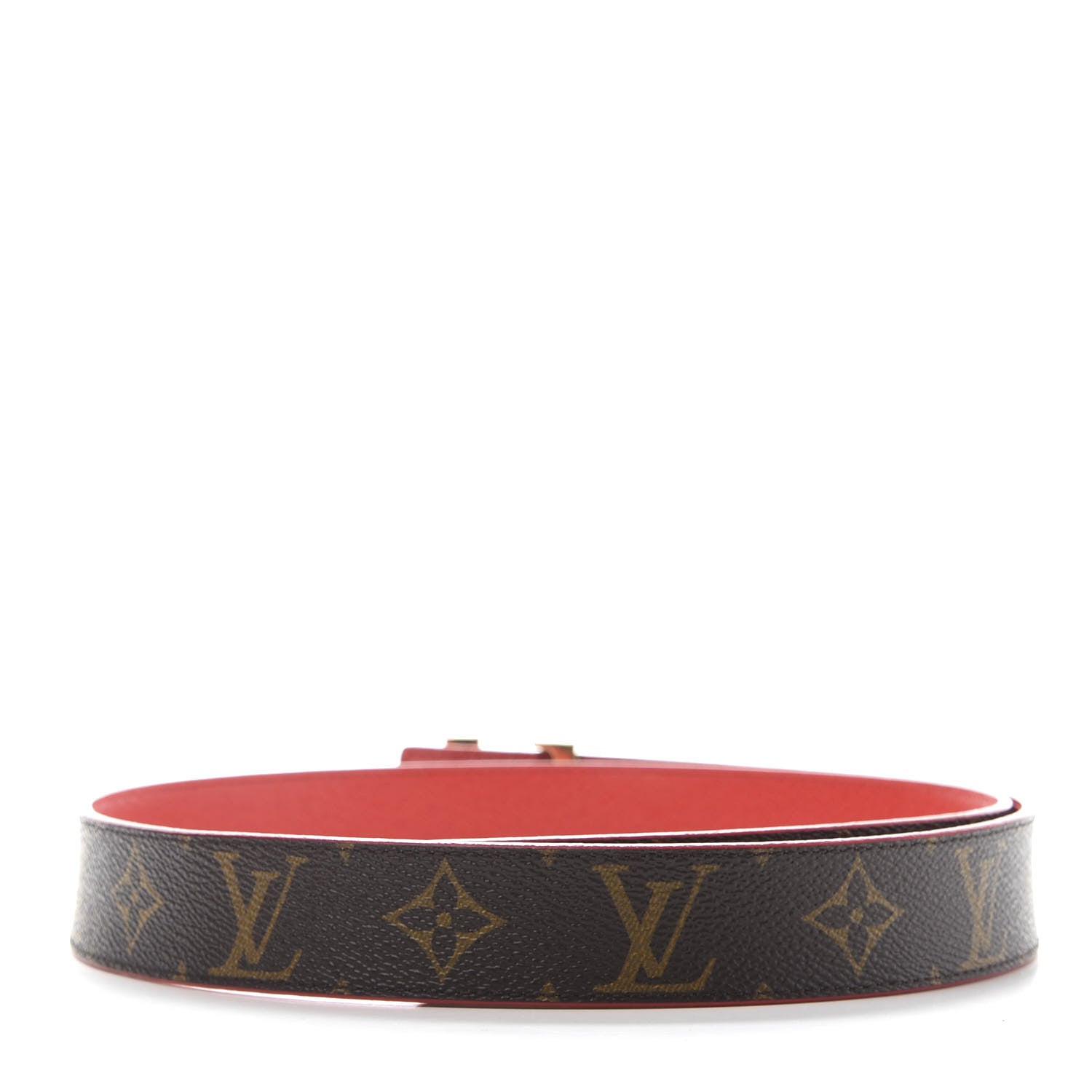 Louis Vuitton Monogram 30mm LV Initiales Reversible Belt 85 34 Coquelicot 2 of 6