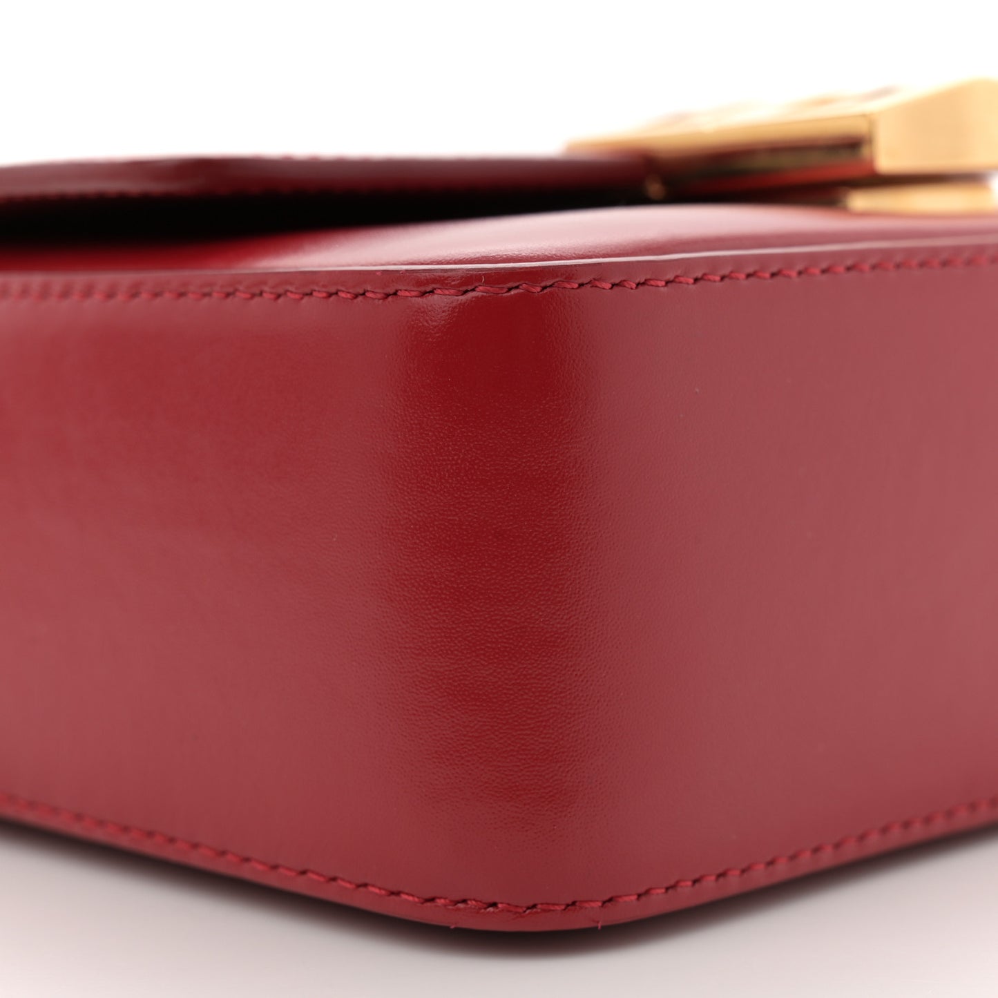 Box Calfskin Small 4G Cube Chain Shoulder Bag Dark Red