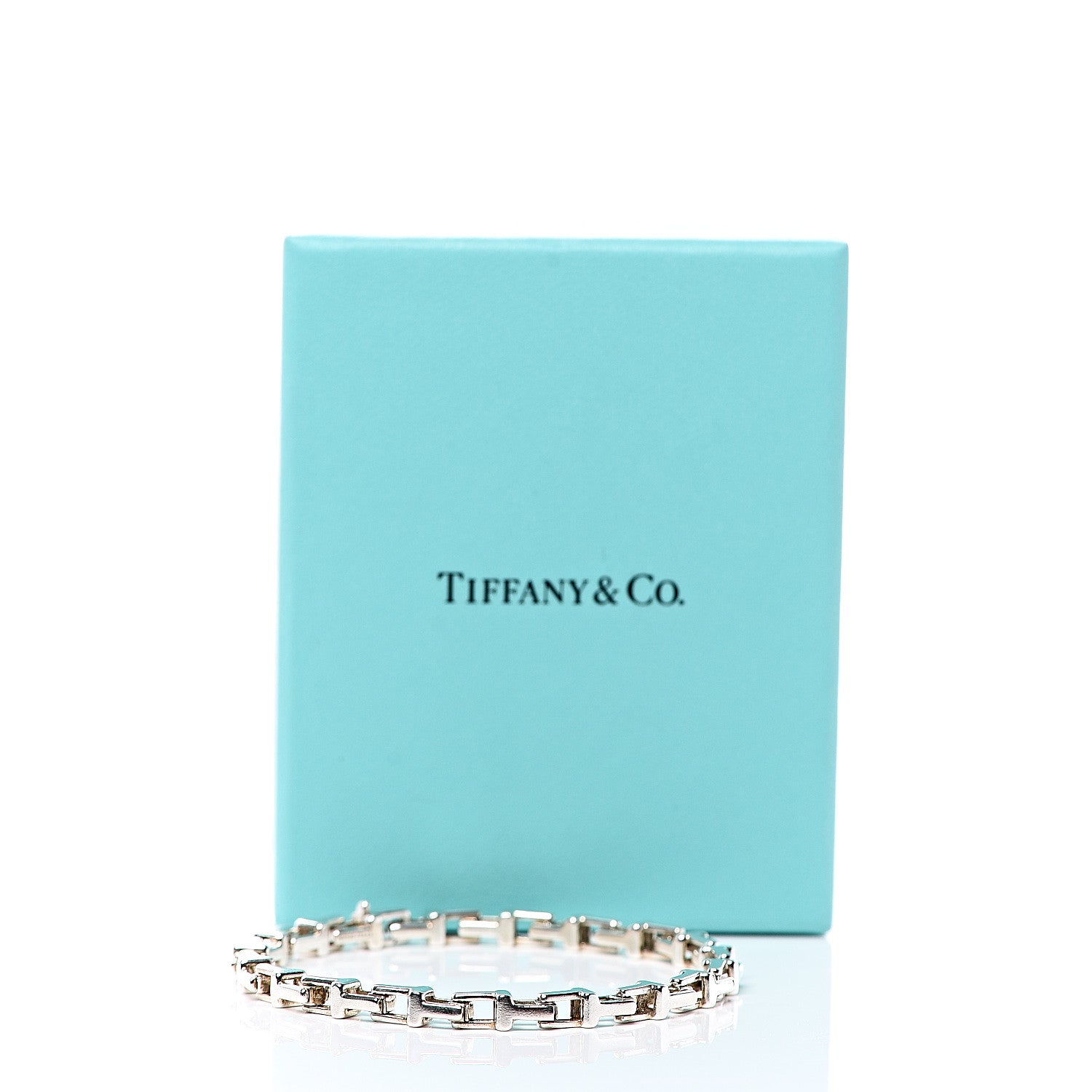 Tiffany Sterling Silver Narrow T Chain Bracelet 6 of 6