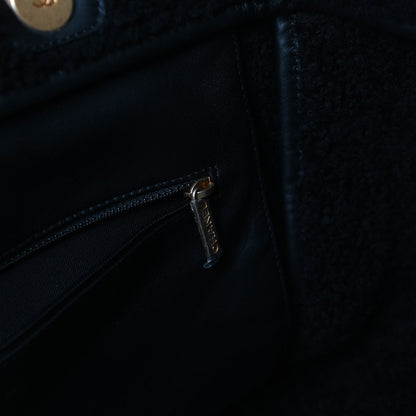 Chanel Shearling Large Deauville Tote Black 13 of 19
