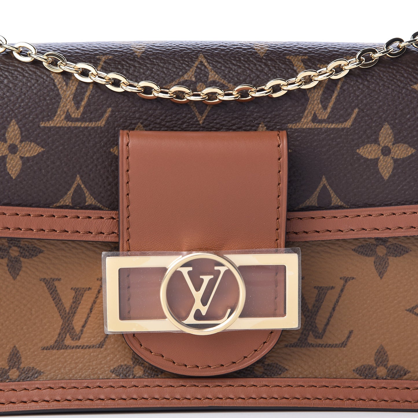 Reverse Monogram Dauphine Chain Wallet