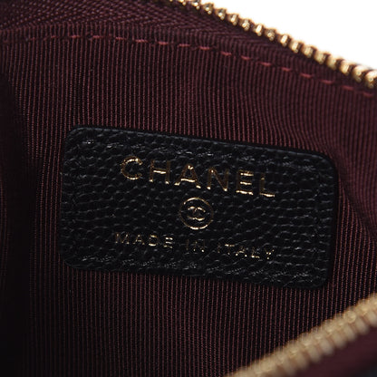 Chanel Caviar Quilted Small Cosmetic Case Black 6 of 8