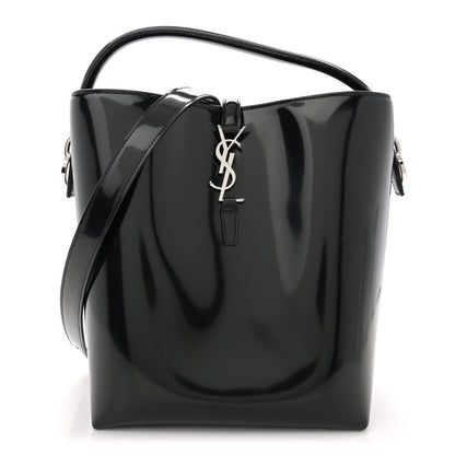 Saint Laurent Patent Calfskin Le 37 Bucket Bag Black 1 of 14