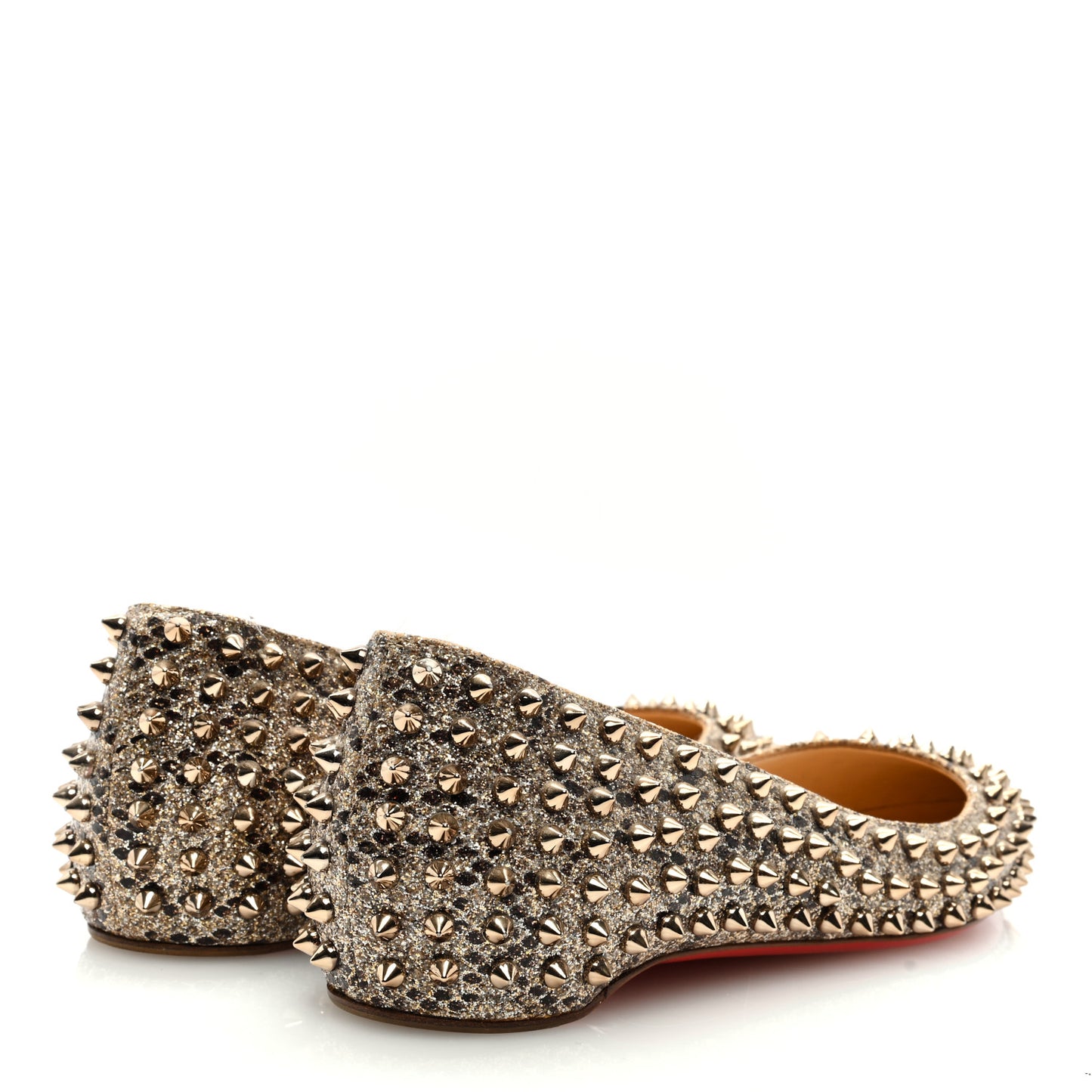 Glitter Diams Follies Spikes Flats 39.5 Colombe