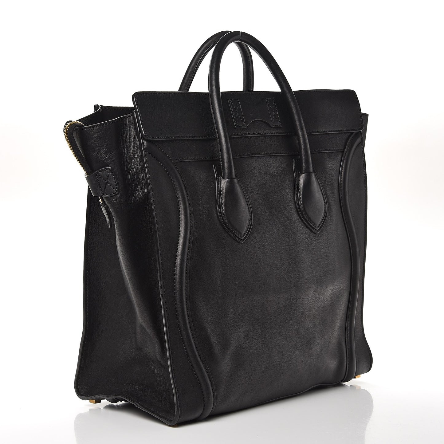 Smooth Calfskin Large Luggage Black