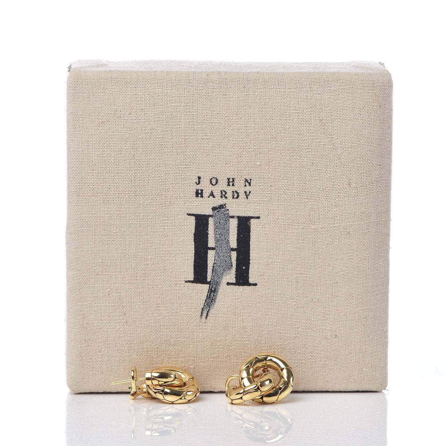 18K Yellow Gold Kali Door Knocker Earrings
