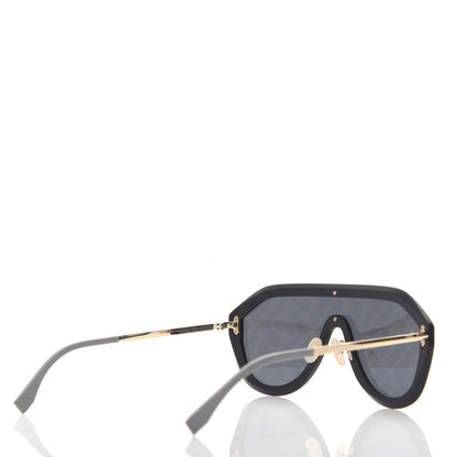 Fendi FF Fabulous Shield Sunglasses FF M0039/G/S Black 4 of 7