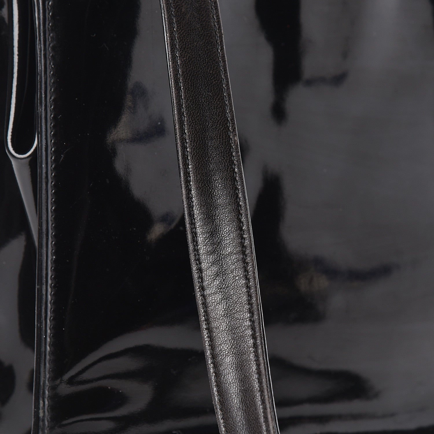 Chanel Patent Logo Tote Black 23 of 24