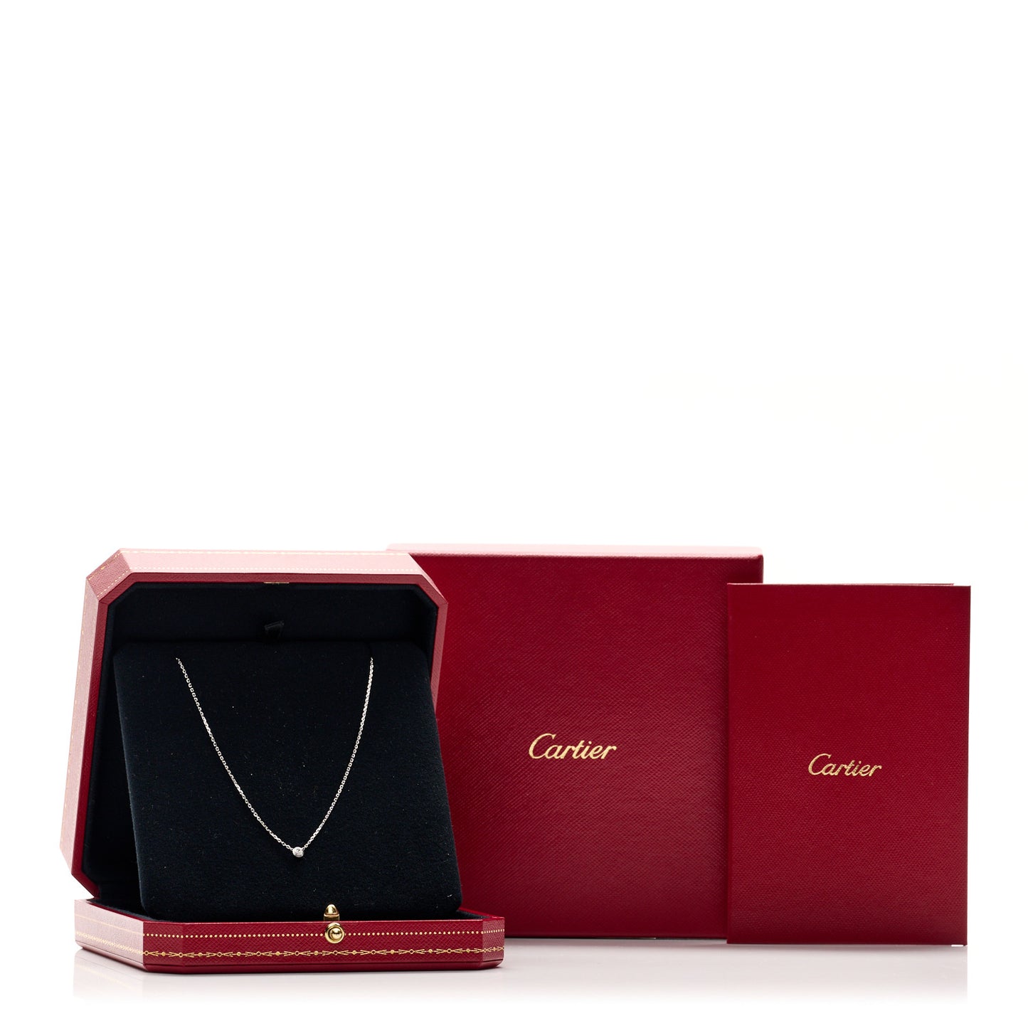 18K White Gold Diamond D'Amour Pendant Necklace